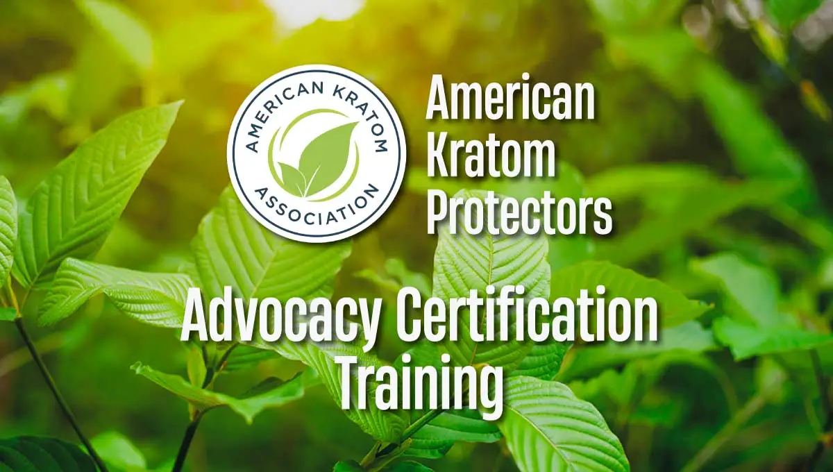 AKA Kratom advocacy certification training