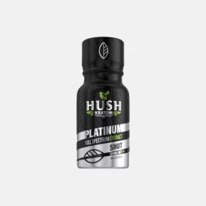 Hush Kratom Platinum Liquid Shot - Box (12) - Kratom lords