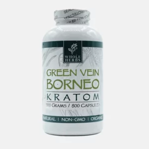 Whole Herbs Green Vein Borneo Kratom 500 ct - Kratom Lords