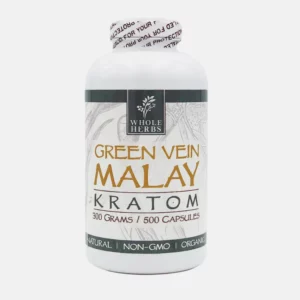 Whole Herbs Green Vein Malay Kratom 500 ct - Kratom Lords
